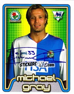Sticker Michael Gray - Premier League Inglese 2004-2005 n. 95 - Merlin