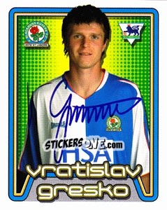 Cromo Vratislav Gresko - Premier League Inglese 2004-2005 - Merlin