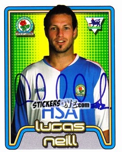 Cromo Lucas Neill - Premier League Inglese 2004-2005 - Merlin