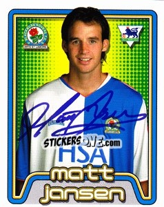Sticker Matt Jansen - Premier League Inglese 2004-2005 n. 109 - Merlin