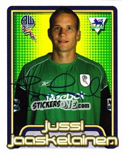 Sticker Jussi Jaaskelainen - Premier League Inglese 2004-2005 - Merlin