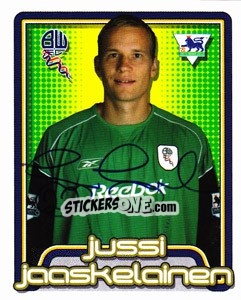 Sticker Jussi Jaaskelainen - Premier League Inglese 2004-2005 n. 121 - Merlin
