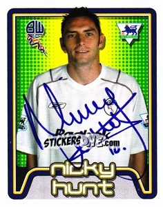 Sticker Nicky Hunt - Premier League Inglese 2004-2005 - Merlin