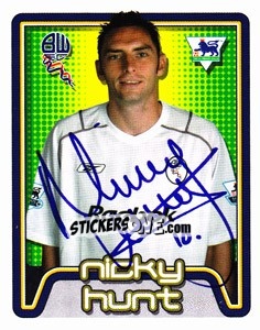 Sticker Nicky Hunt - Premier League Inglese 2004-2005 n. 125 - Merlin