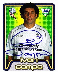 Sticker Ivan Campo - Premier League Inglese 2004-2005 - Merlin