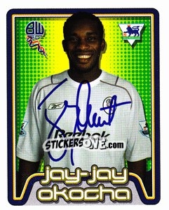 Figurina Jay-Jay Okocha - Premier League Inglese 2004-2005 - Merlin
