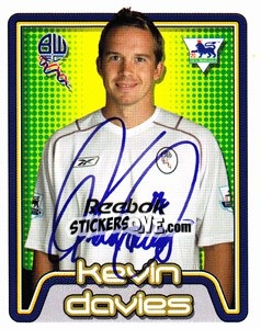 Figurina Kevin Davies - Premier League Inglese 2004-2005 - Merlin