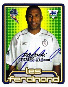 Sticker Les Ferdinand - Premier League Inglese 2004-2005 n. 136 - Merlin