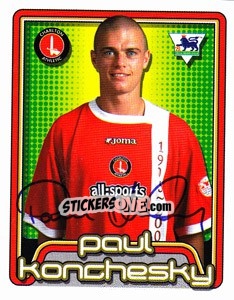Figurina Paul Konchesky - Premier League Inglese 2004-2005 - Merlin