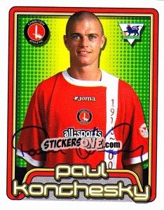 Sticker Paul Konchesky - Premier League Inglese 2004-2005 n. 154 - Merlin