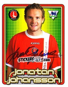 Figurina Jonatan Johansson - Premier League Inglese 2004-2005 - Merlin