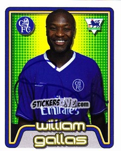 Cromo William Gallas - Premier League Inglese 2004-2005 - Merlin