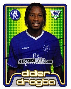 Sticker Didier Drogba - Premier League Inglese 2004-2005 n. 192 - Merlin
