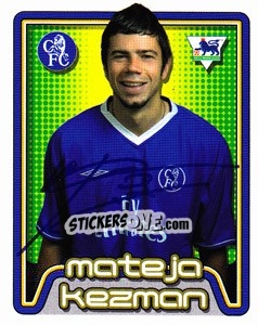 Cromo Mateja Kezman - Premier League Inglese 2004-2005 - Merlin