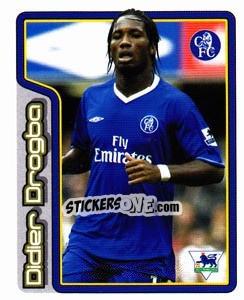 Sticker Didier Drogba (Key Player) - Premier League Inglese 2004-2005 n. 196 - Merlin