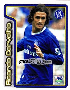 Figurina Ricardo Carvalho (Key Player) - Premier League Inglese 2004-2005 - Merlin
