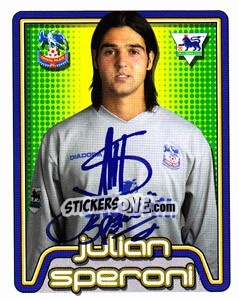 Sticker Julian Speroni - Premier League Inglese 2004-2005 n. 205 - Merlin