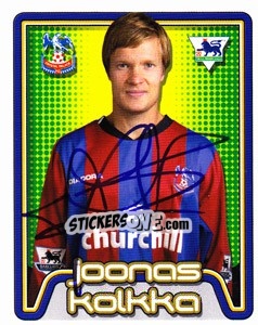 Figurina Joonas Kolkka - Premier League Inglese 2004-2005 - Merlin