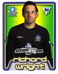 Sticker Richard Wright - Premier League Inglese 2004-2005 - Merlin