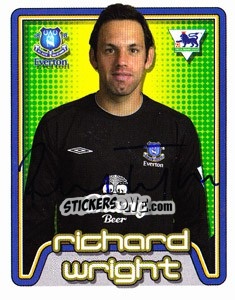 Sticker Richard Wright - Premier League Inglese 2004-2005 n. 234 - Merlin