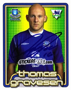 Sticker Thomas Gravesen - Premier League Inglese 2004-2005 - Merlin