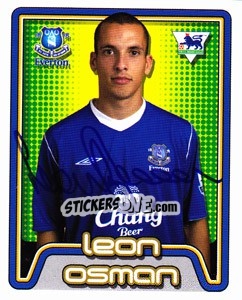 Sticker Leon Osman - Premier League Inglese 2004-2005 - Merlin