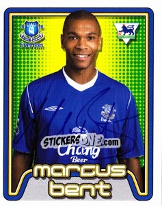 Cromo Marcus Bent - Premier League Inglese 2004-2005 - Merlin