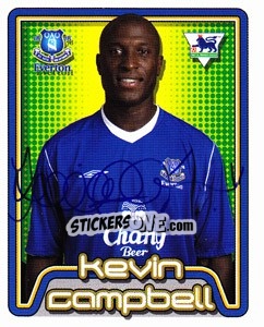 Figurina Kevin Campbell - Premier League Inglese 2004-2005 - Merlin