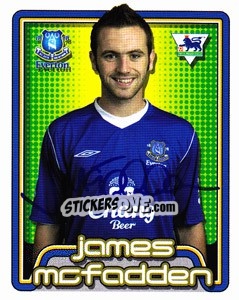 Cromo James McFadden - Premier League Inglese 2004-2005 - Merlin