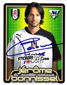Sticker Jérôme Bonnissel - Premier League Inglese 2004-2005 - Merlin