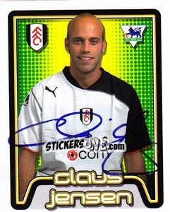 Figurina Claus Jensen - Premier League Inglese 2004-2005 - Merlin