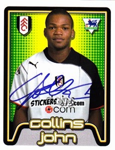 Figurina Collins John - Premier League Inglese 2004-2005 - Merlin