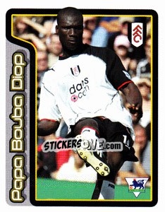 Figurina Papa Bouba Diop (Key Player) - Premier League Inglese 2004-2005 - Merlin