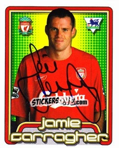 Sticker Jamie Carragher - Premier League Inglese 2004-2005 n. 303 - Merlin