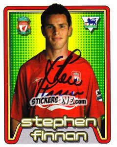 Cromo Steve Finnan - Premier League Inglese 2004-2005 - Merlin