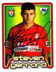 Figurina Steven Gerrard - Premier League Inglese 2004-2005 - Merlin