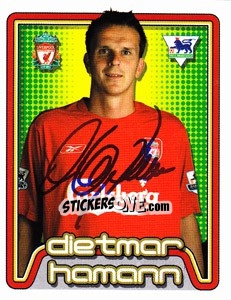 Figurina Dietmar Hamann - Premier League Inglese 2004-2005 - Merlin