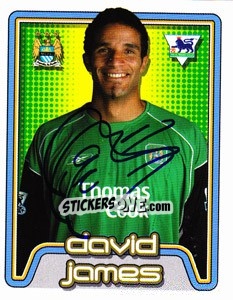 Sticker David James - Premier League Inglese 2004-2005 n. 329 - Merlin