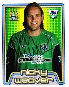 Cromo Nicky Weaver - Premier League Inglese 2004-2005 - Merlin