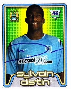 Figurina Sylvain Distin - Premier League Inglese 2004-2005 - Merlin