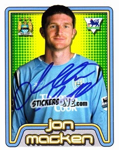 Figurina Jon Macken - Premier League Inglese 2004-2005 - Merlin