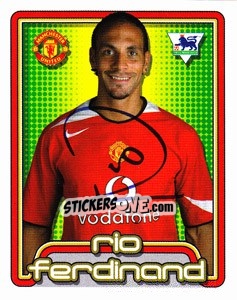 Cromo Rio Ferdinand - Premier League Inglese 2004-2005 - Merlin