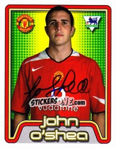 Figurina John O'Shea - Premier League Inglese 2004-2005 - Merlin