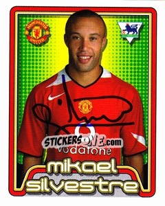 Cromo Mikael Silvestre - Premier League Inglese 2004-2005 - Merlin
