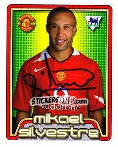 Sticker Mikael Silvestre - Premier League Inglese 2004-2005 n. 365 - Merlin