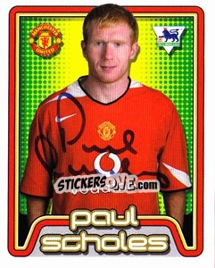 Sticker Paul Scholes - Premier League Inglese 2004-2005 n. 369 - Merlin