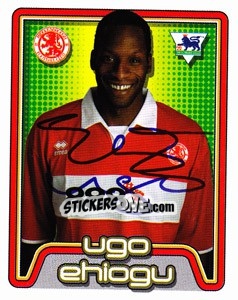 Figurina Ugo Ehiogu - Premier League Inglese 2004-2005 - Merlin