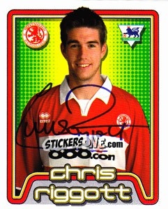 Sticker Chris Riggott - Premier League Inglese 2004-2005 - Merlin