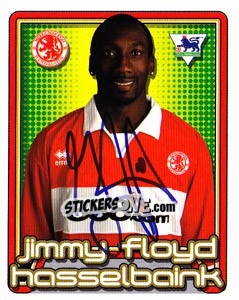 Sticker Jimmy Floyd Hasselbaink - Premier League Inglese 2004-2005 - Merlin