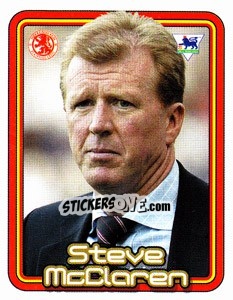 Cromo Steve McClaren (The Manager) - Premier League Inglese 2004-2005 - Merlin